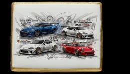 Ciastko lukier Auto Fan PASJA Nissan LBWK GTR35