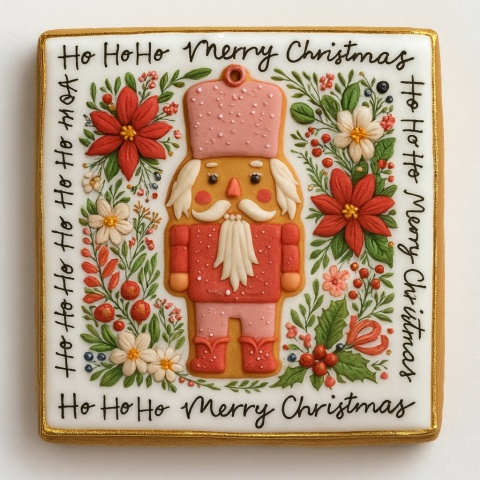 Ciastko lukier twój tekst Nussknacker Weihnachtsfreude Dziadek Orzechów