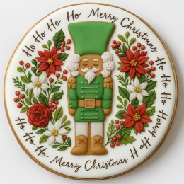 Ciastko lukier twój tekst Nutcracker Christmas Cookie Dziadek Orzechów