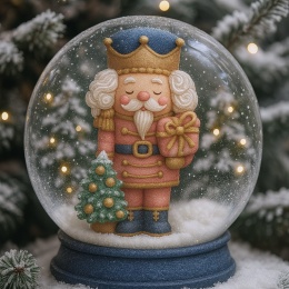 Ciastko lukier twój tekst Nutcracker w Śnieżnej Kuli Dziadek Orzechów