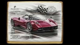 Ciastko lukier Auto Fan PASJA PAGANI UTOPIA ROADSTER