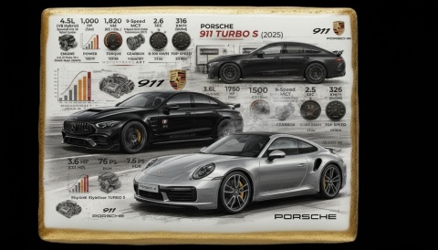 Ciastko lukier Auto Fan PASJA PORSCHE 911 TURBO S (2025)