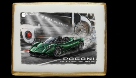 Ciastko lukier Auto Fan PASJA Pagani Dynamika