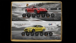 Ciastko lukier Auto Fan PASJA Porsche 911 GT3 i BMW M