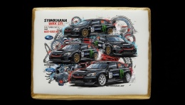 Ciastko lukier Auto Fan PASJA SYMKHANA WRX STI