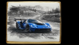 Ciastko lukier Auto Fan PASJA  Superszybki Ford GT Mk IV