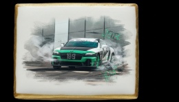Ciastko lukier Auto Fan PASJA  Szybki Bentley