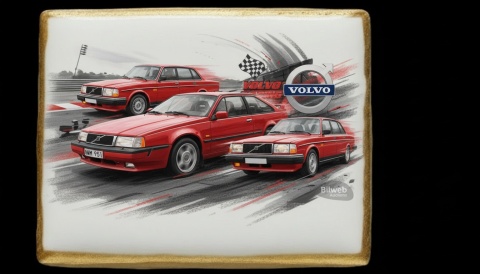 Ciastko lukier Auto Fan PASJA Szybkość i Styl Volvo