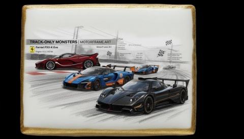 Ciastko lukier Auto Fan PASJA TRACKONLY MONSTERS