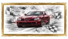 Ciastko lukier Auto Fan PASJA WYRAZISTY DYNAMIZM MERCEDESA