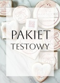 Pakiet testowy ciastko lukrowane logo pierniczek różne kształty Twoja personalizacja grafika