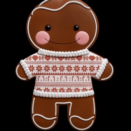 Ciastko lukier twój tekst Gingerbread w Swetrze