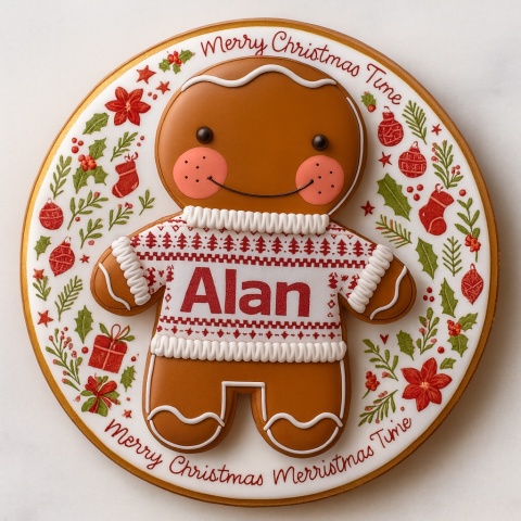 Ciastko lukier twój tekst Gingerbread z Personalizacją