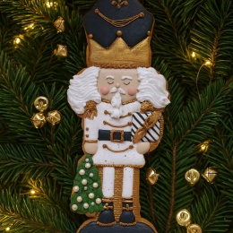 Ciastko lukier twój tekst Nutcracker Świąteczny Dziadek Orzechów