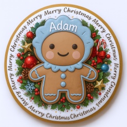 Ciastko lukrowane Mamik Family Adam roz.XL koło ręcznie robione