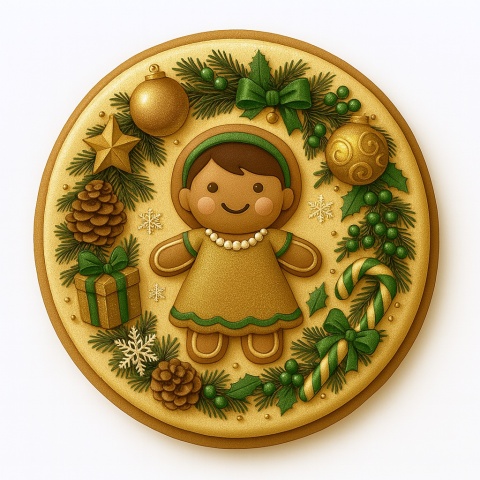 Ciastko lukrowane Mamik Family Mamcia roz.S koło ręcznie robione Ciastko lukrowane Mamik Family Mamcia roz.S koło ręcznie robione