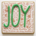 Ciastko lukrowane świąteczne JOY No1 kwadr roz.XL ręcznie robione Ciastko lukrowane świąteczne JOY No1 kwadr roz.XL ręcznie robione