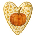 Ciastko lukrowane Autumn time roz. L serce No1 Jesień ręcznie robione