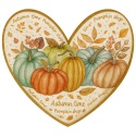 Ciastko lukrowane Autumn time roz. L serce No2 Jesień ręcznie robione