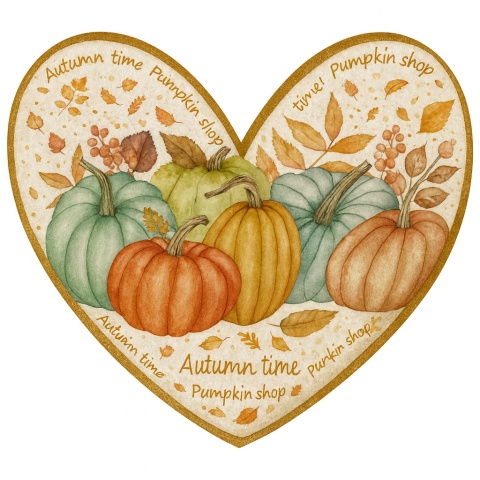 Ciastko lukrowane Autumn time roz. L serce No2 Jesień ręcznie robione Ciastko lukrowane Autumn time roz. L serce No2 Jesień ręcznie robione