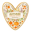 Ciastko lukrowane Autumn time roz. M serce No5 Jesień ręcznie robione