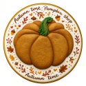 Ciastko lukrowane Autumn time roz. L koło No1 Jesień ręcznie robione