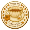 Ciastko lukrowane Autumn time roz. L koło No1 Jesień ręcznie robione