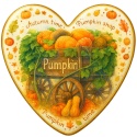 Ciastko lukrowane Autumn time roz. L koło No1 Jesień ręcznie robione