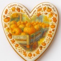Ciastko lukrowane Autumn time roz. L koło No1 Jesień ręcznie robione
