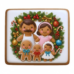 Ciastko lukrowane Mamik Family roz.XL prosto ręcznie robione