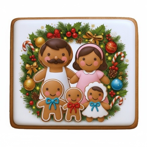 Ciastko lukrowane Mamik Family roz.XL prosto ręcznie robione