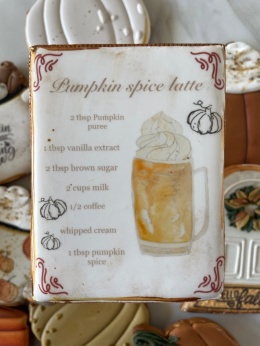 Ciastko lukrowane przepis na jesienna dyniowa kawę Pumpkin Spice latte PSL