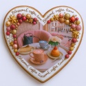 Ciastko lukrowane BlossomE cafe WINDOW roz.S SERCE ręcznie robione